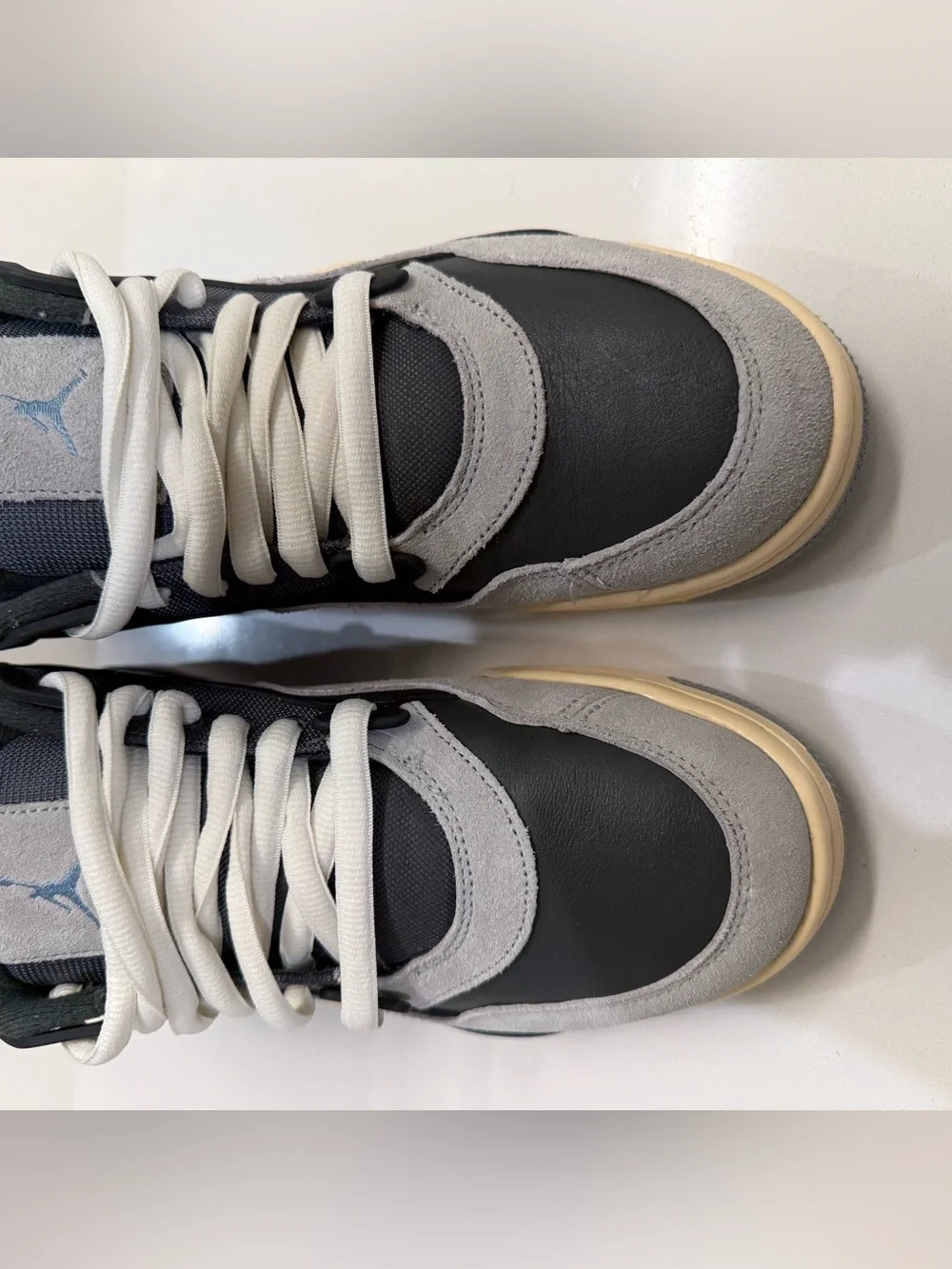 Jordan Retro Low Top Sneakers - Gray/Black/White